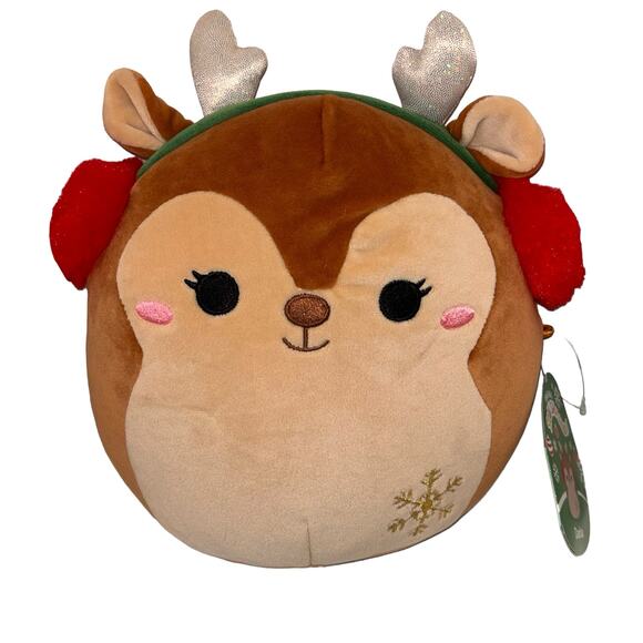 Squishmallows Darla The Deer 8 Inch Holiday Plush Christmas - Picture 1 of 6